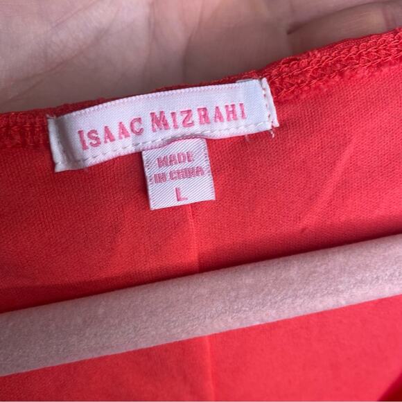 Isaac Mizrahi salmon eyelet bodycon dress - Picture 3 of 4